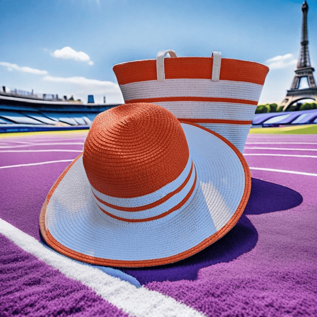 Summer Straw Woven Beach Bag and Hat