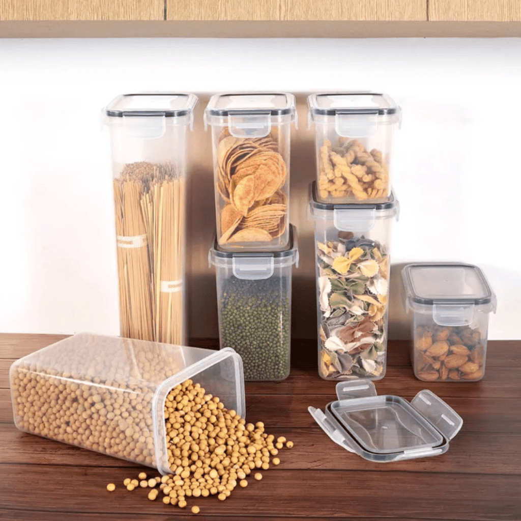 7pcs BPA-Free Airtight Plastic Containers