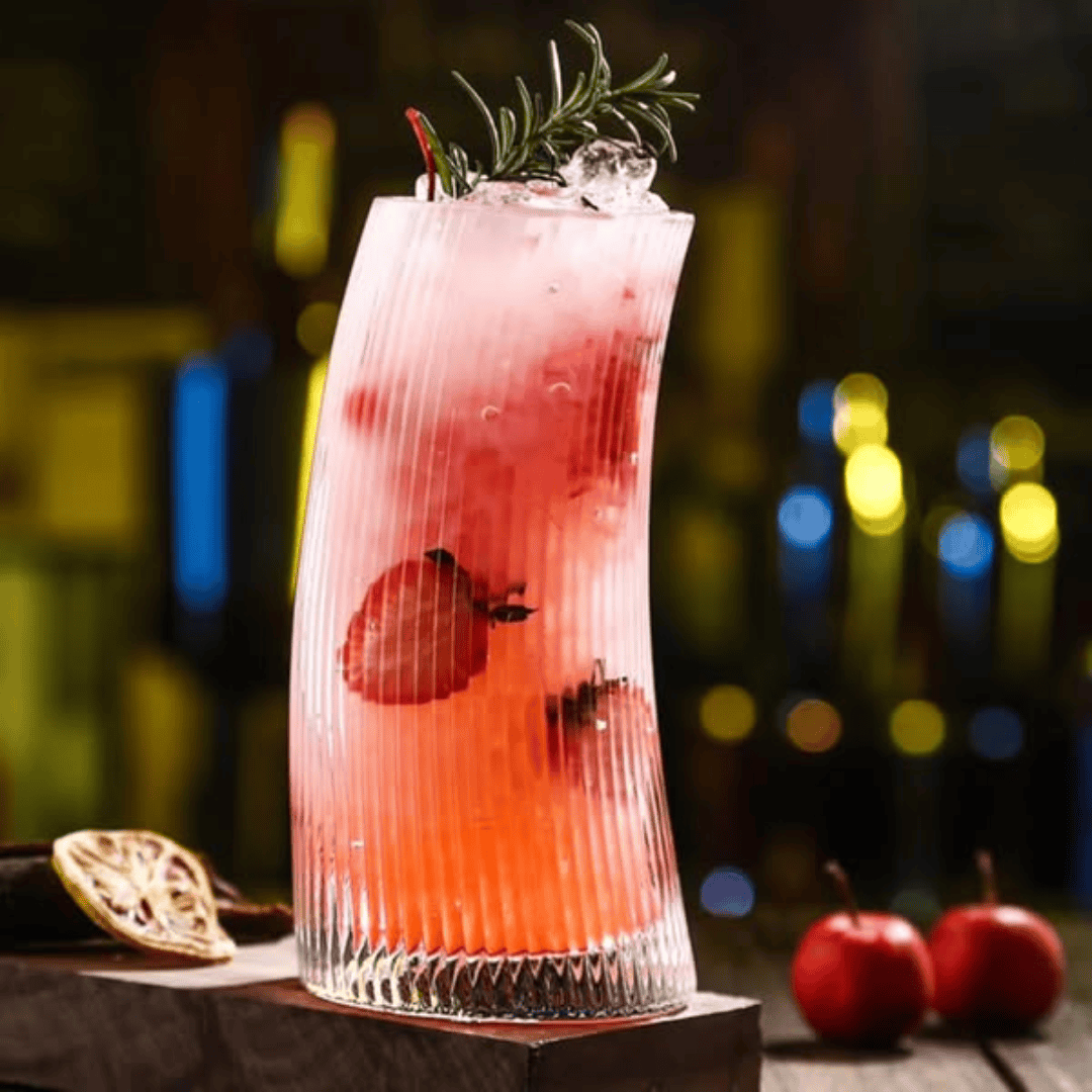 6pcs Vertical Striped Glassware