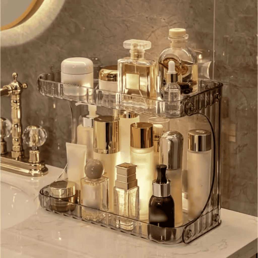 Double Layer Vanity Stand