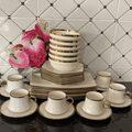 30 Pcs Gold Dinner Set