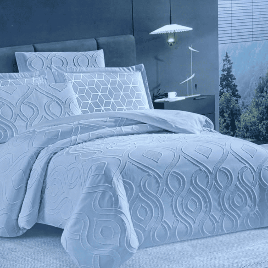 6x6 Tufted Duvet Cover Set