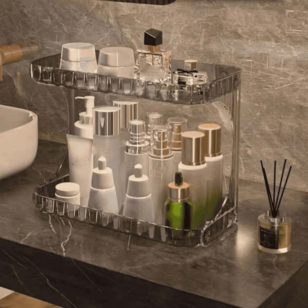 Double Layer Vanity Stand