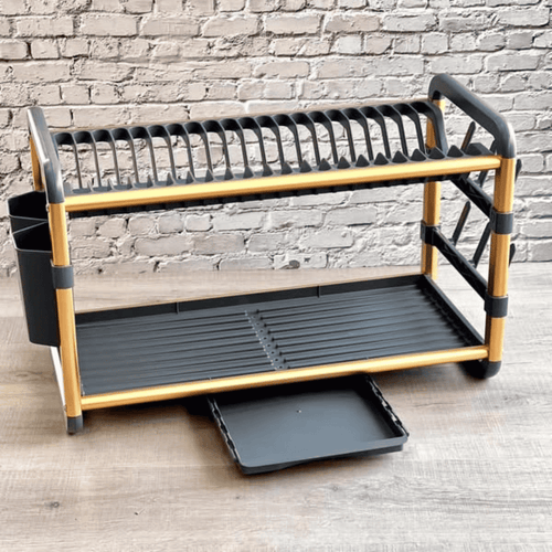2 Tier Dish Drying Rack for Kitchen Counter