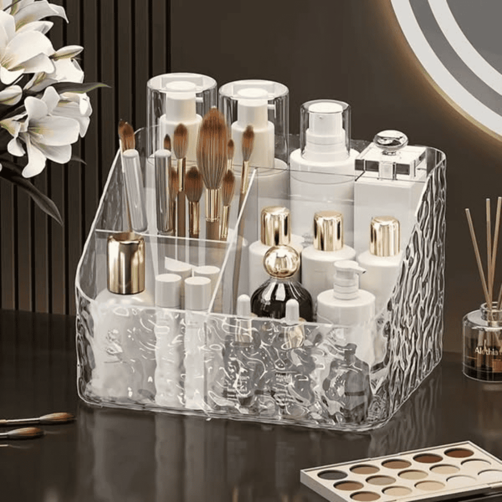 5 Grid Remote/Cosmetic Organizer