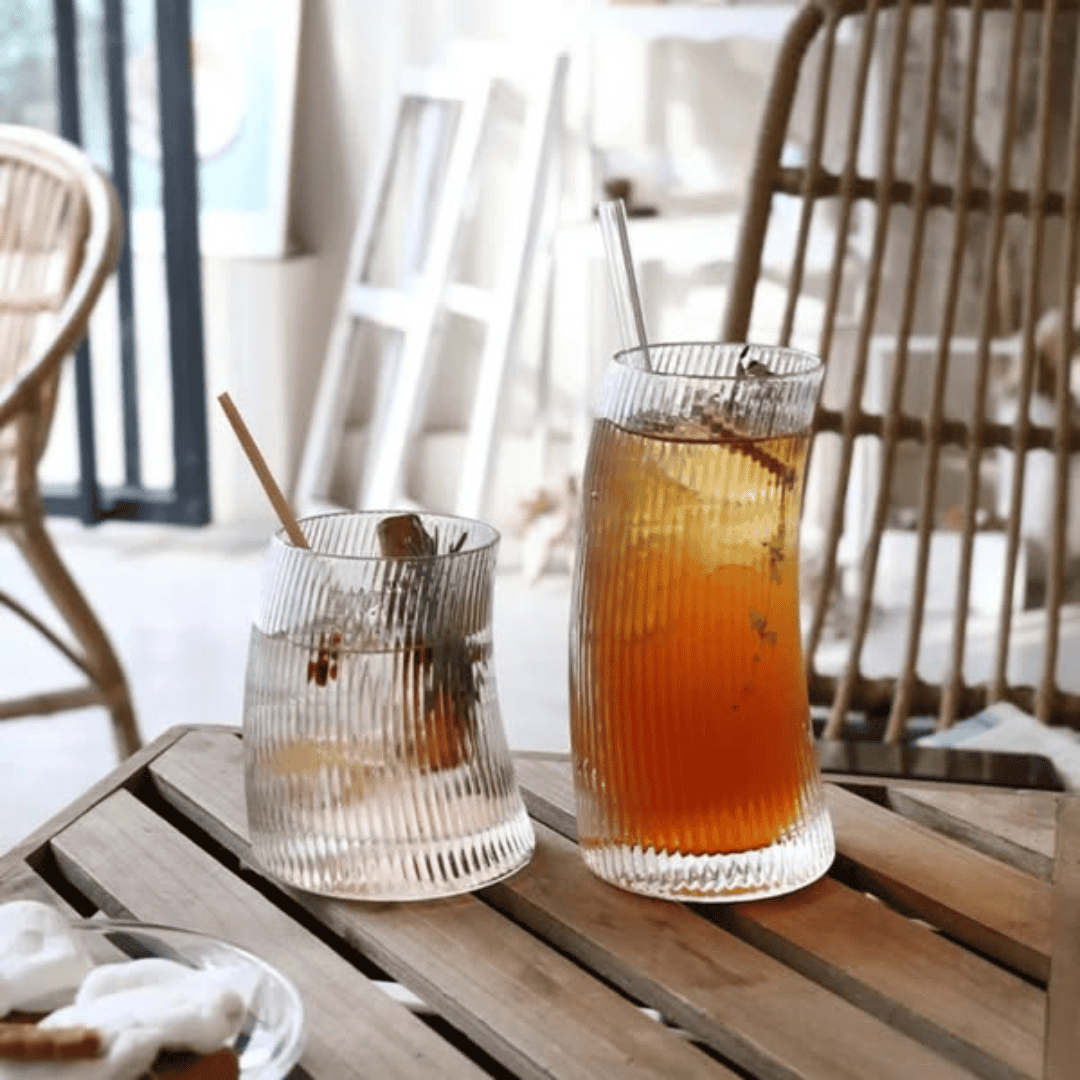 6pcs Vertical Striped Glassware