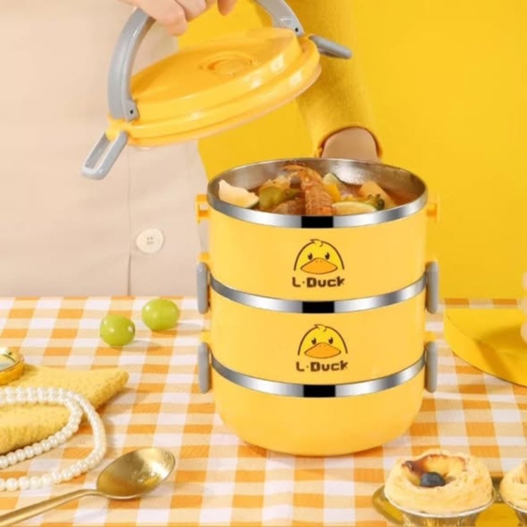 Detachable 3 layered Duck Lunch Dish