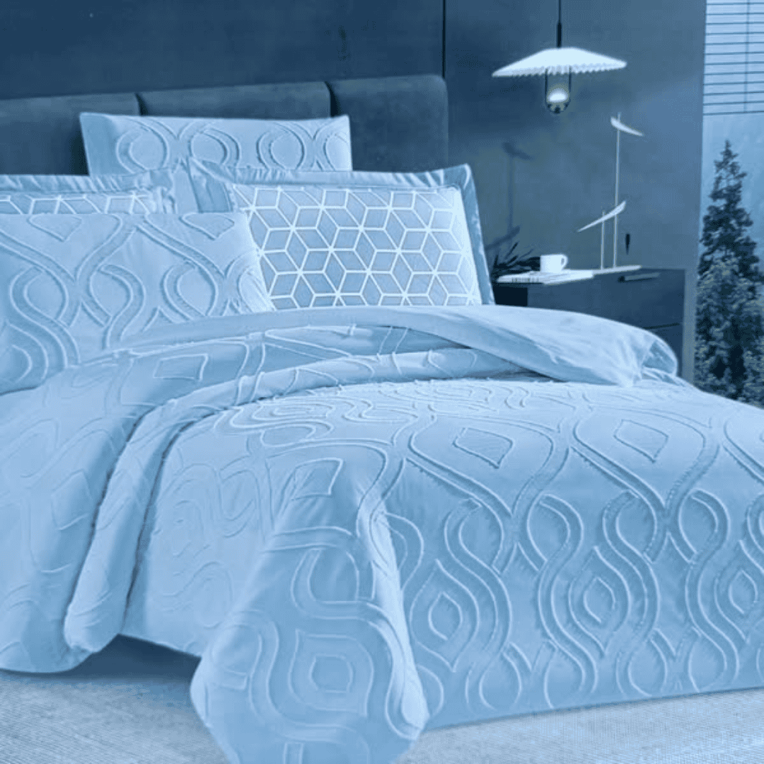 6x6 Tufted Duvet Cover Set