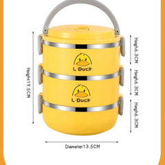 Detachable 3 layered Duck Lunch Dish