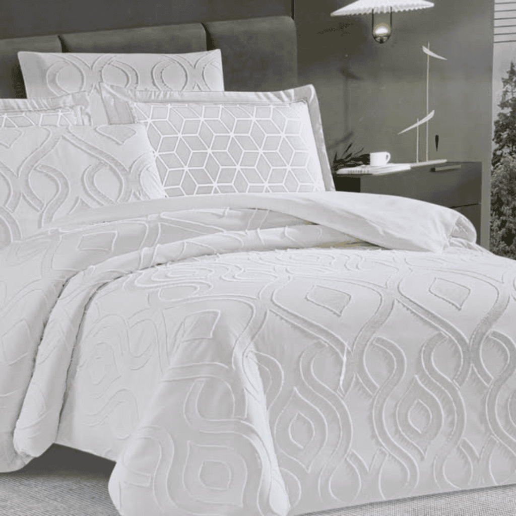 6x6 Tufted Duvet Cover Set