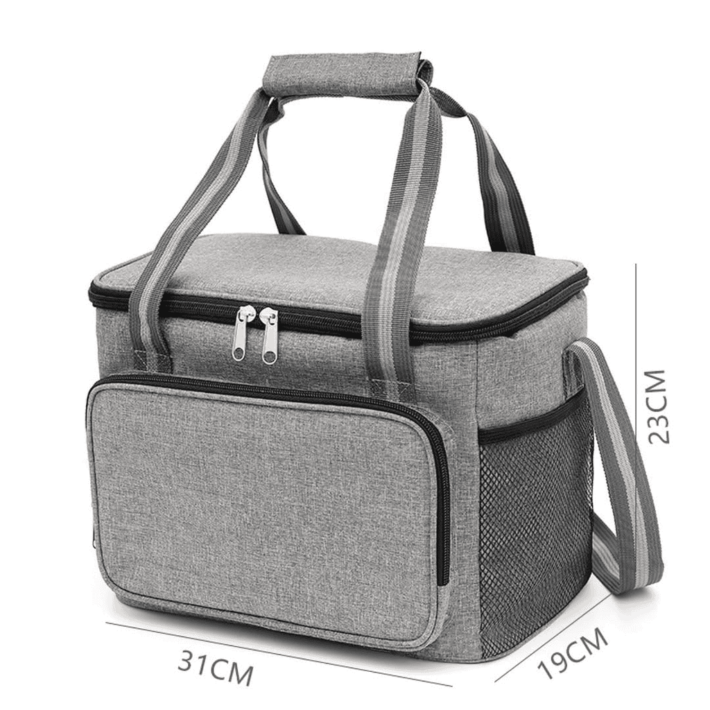 15L Portable Insulated Thermal Cooler Lunch Bag