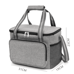 15L Portable Insulated Thermal Cooler Lunch Bag