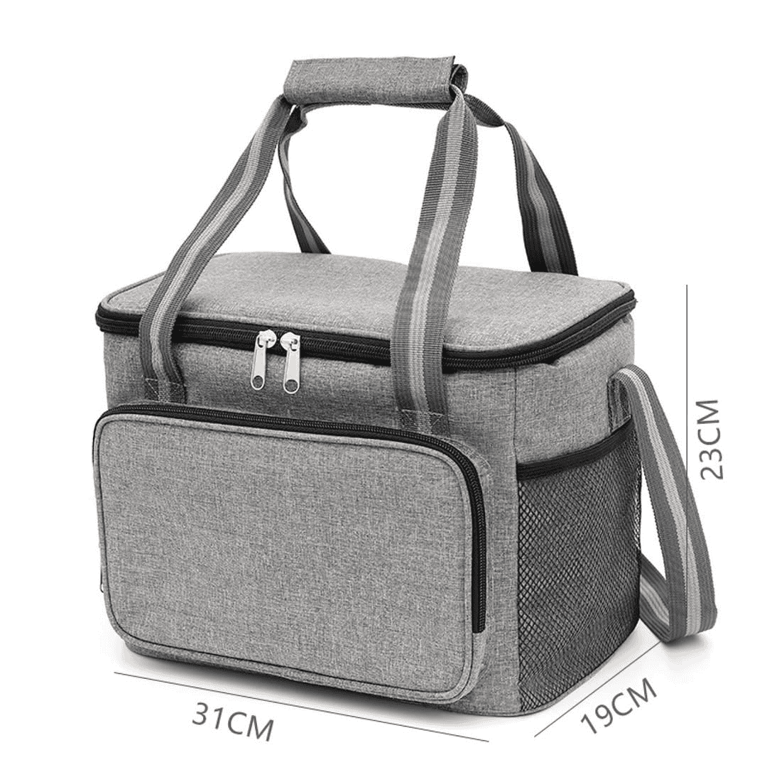 15L Portable Insulated Thermal Cooler Lunch Bag