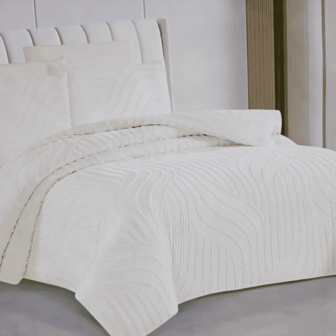 6x6 Tufted Duvet Cover Set