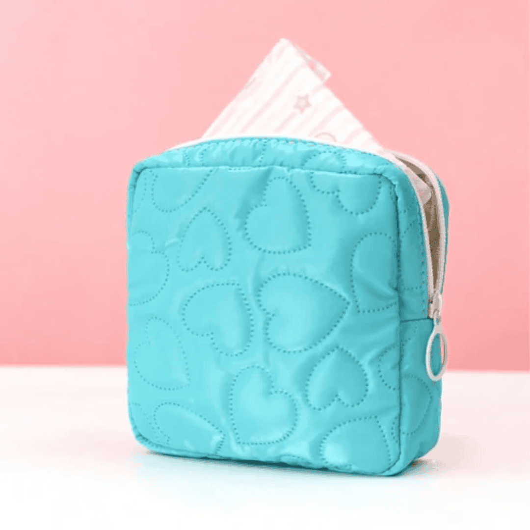 Candy Color Square Glossy Cosmetic Bag