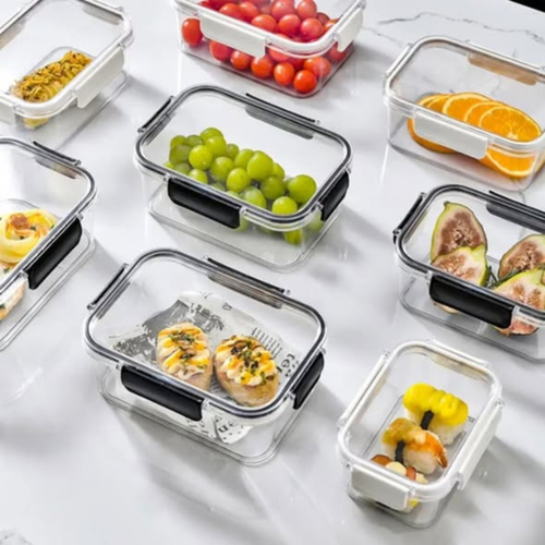 4pc set Transparent Sealed Refrigerator containers