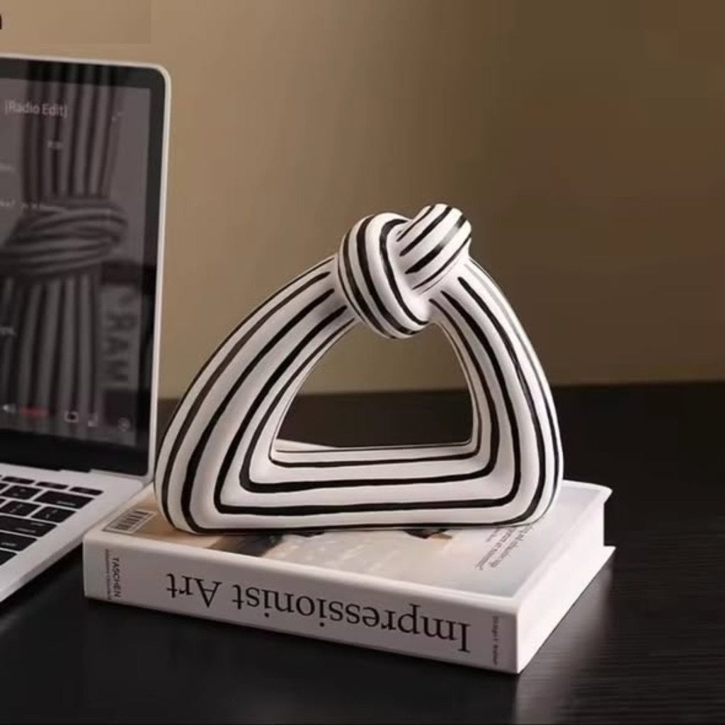 Creative Black and White Stripes Abstract Home Decoration