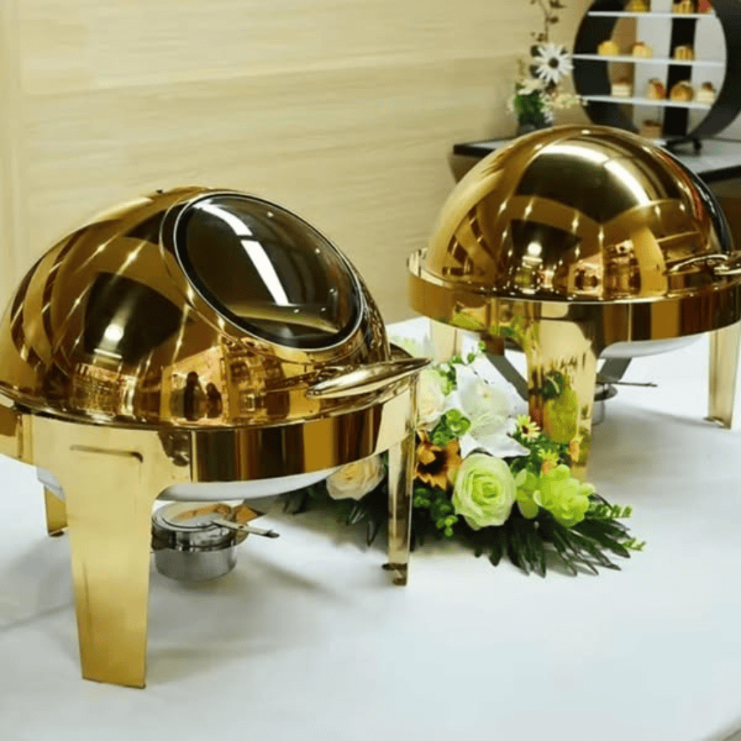 6L Round Roll Top Chafing Dish
