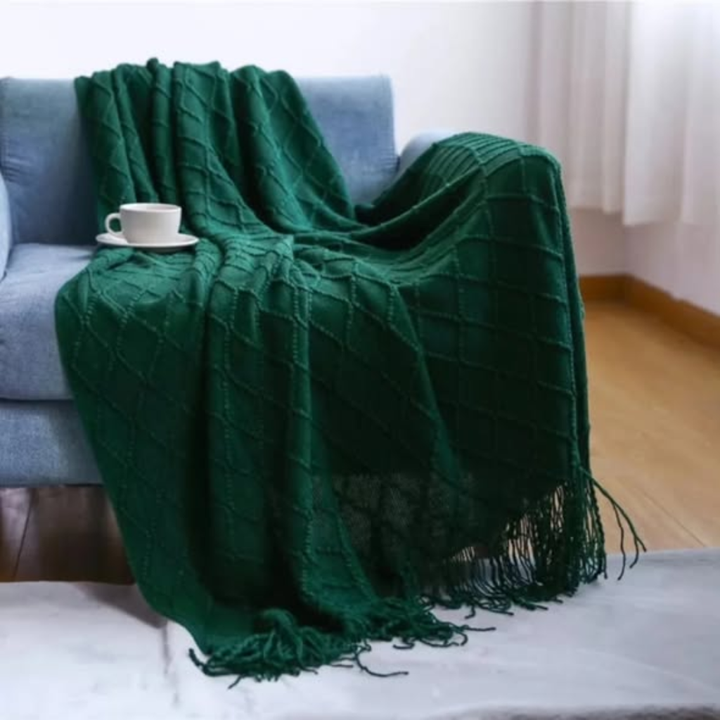 Knitted Throw Blanket