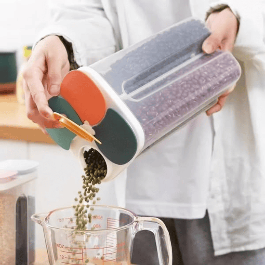 2450ml 4-in-1 Grid Pantry Organizer