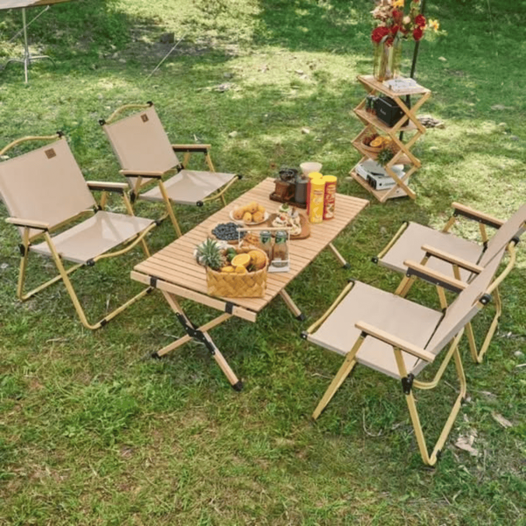 Foldable Camping Chair with Armrest