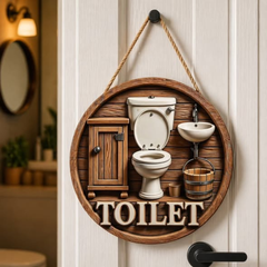 2D Flat Metallic Hanging Decor Signs
