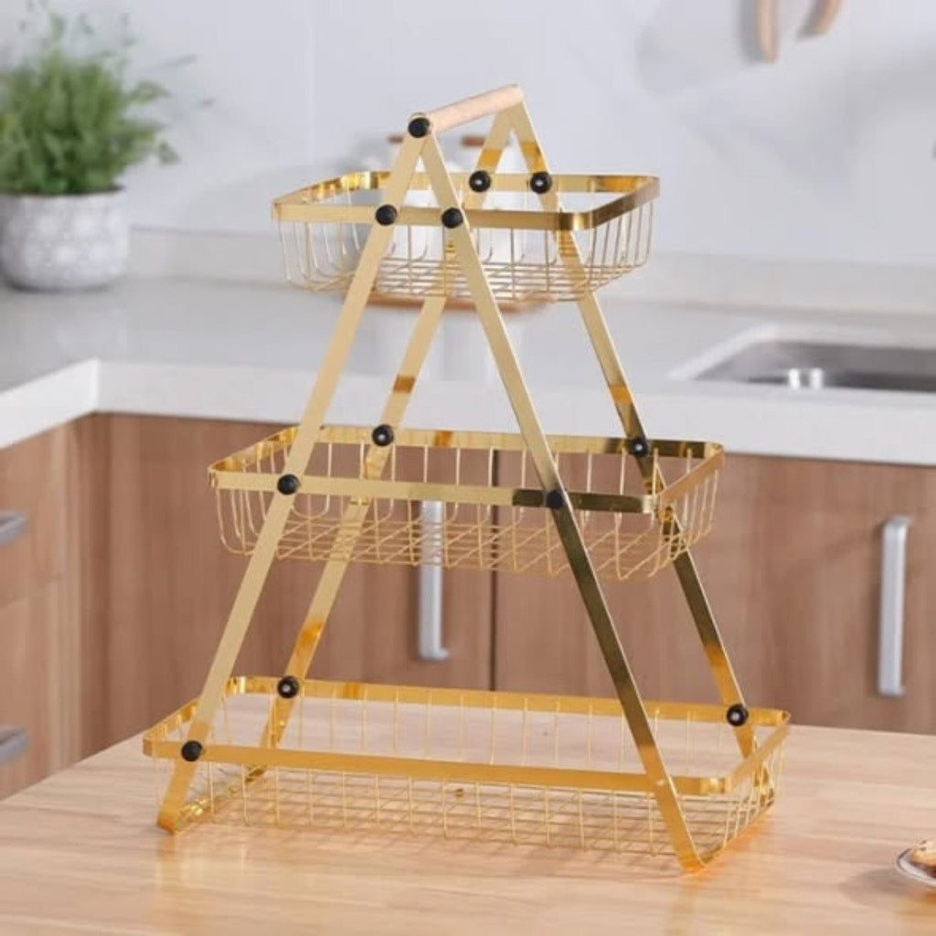 3 tier Multipurpose Countertop tier fruit rack