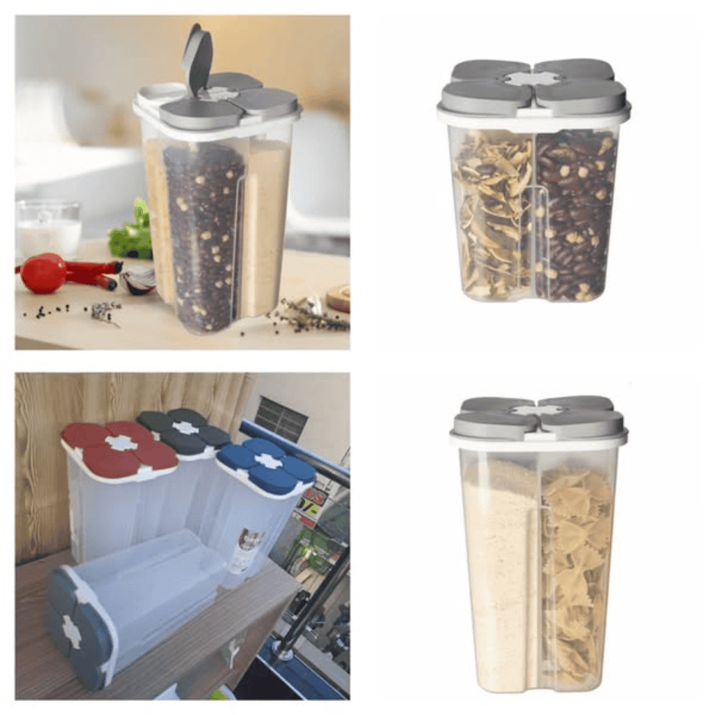 2450ml 4-in-1 Grid Pantry Organizer