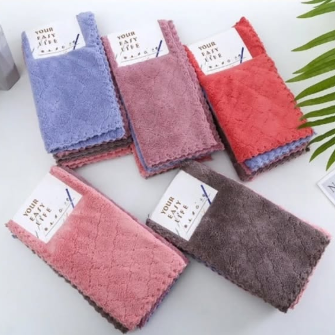 5Pcs Dishcloth Hand Towel