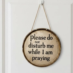 2D Flat Metallic Hanging Decor Signs