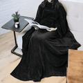 Wearable Blanket with Sleeves and Pocket