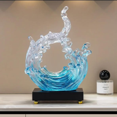 Modern Decorative Lokori Ocean Art Crystal Sculptures