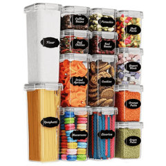 14pcs BPA-Free Airtight Plastic Containers
