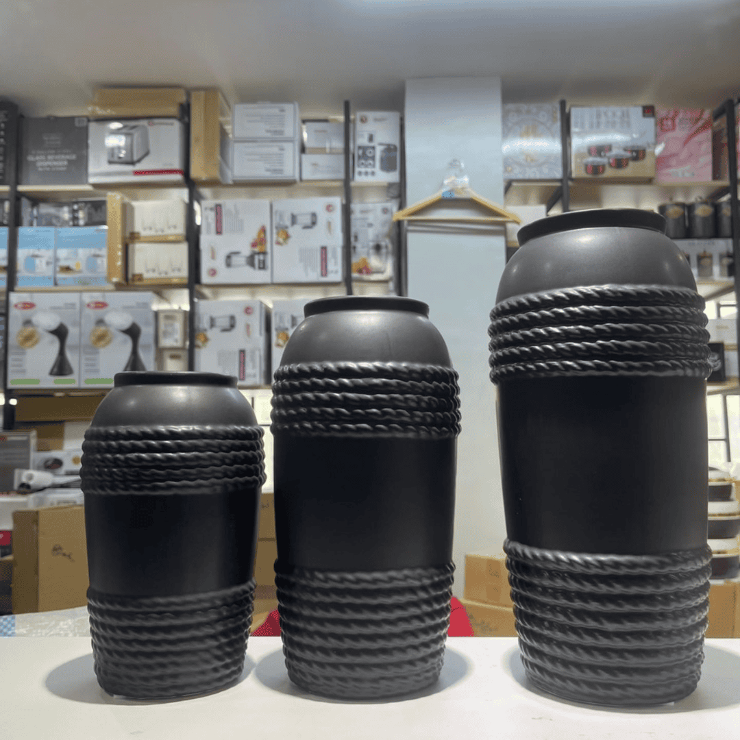3-Piece Ceramic Unique Vase Set
