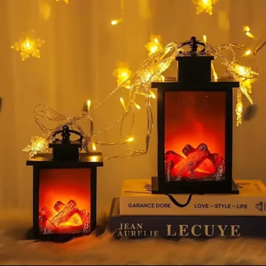 Tabletop Fireplace Lantern