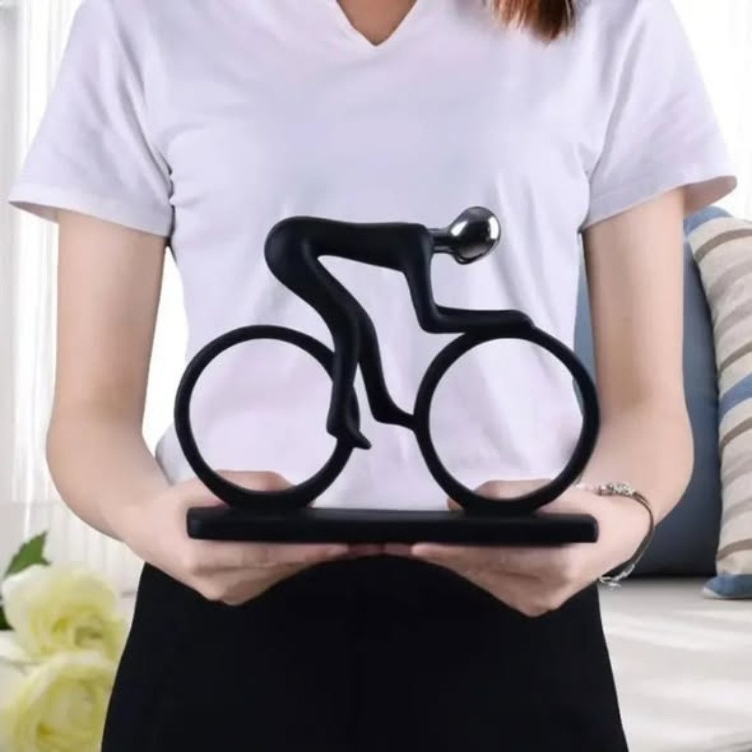 Bicycle Sculpture Ceramic Decor Piece