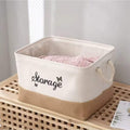 Rectangle Organizer / Toy Basket / Storage Box with Rope Handles