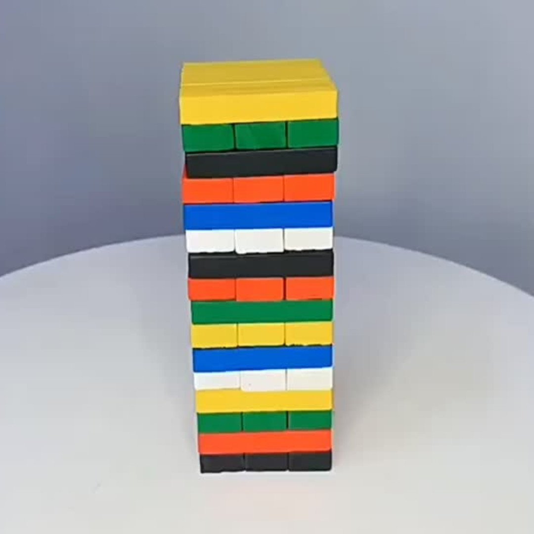 Coloured Jenga