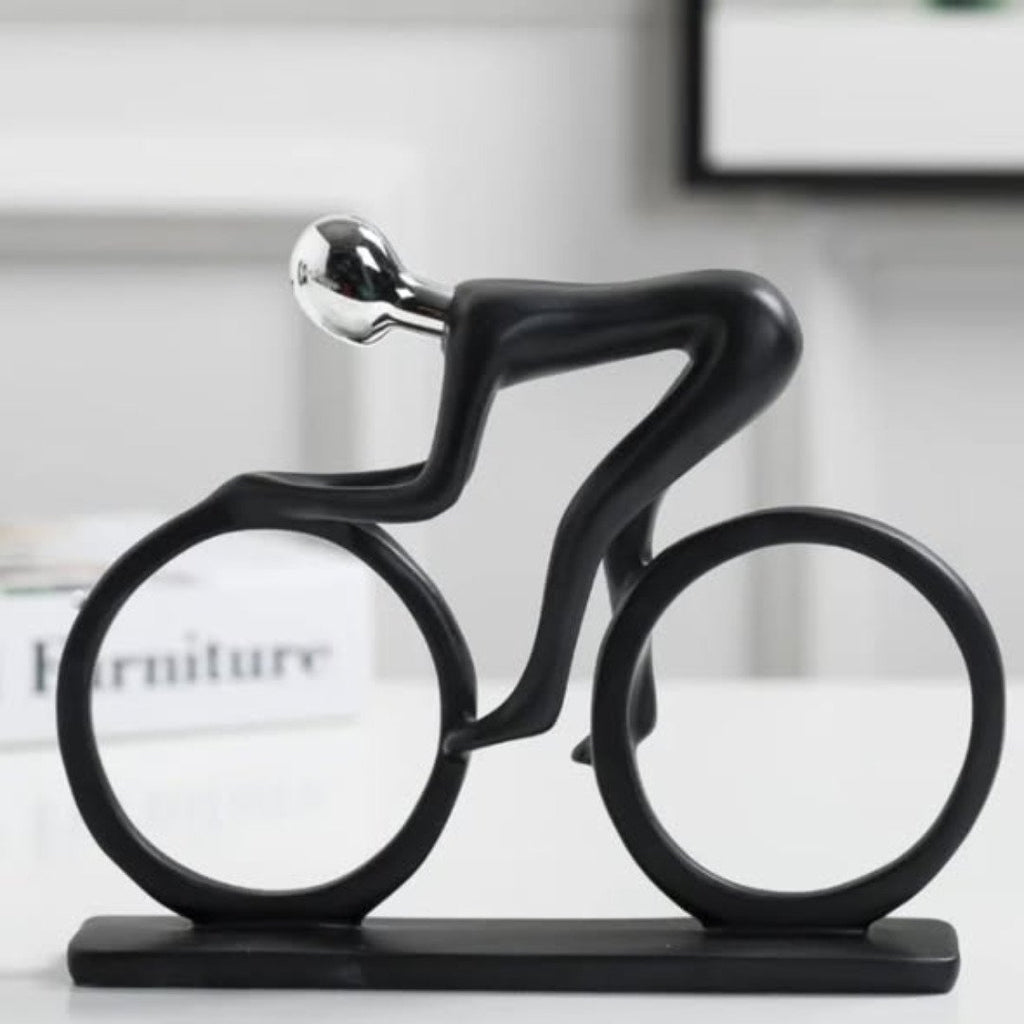 Bicycle Sculpture Ceramic Decor Piece