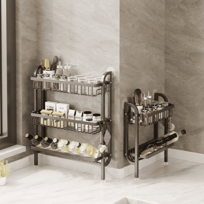 3-Tier Wall-Mounted Kitchen Storage Rack