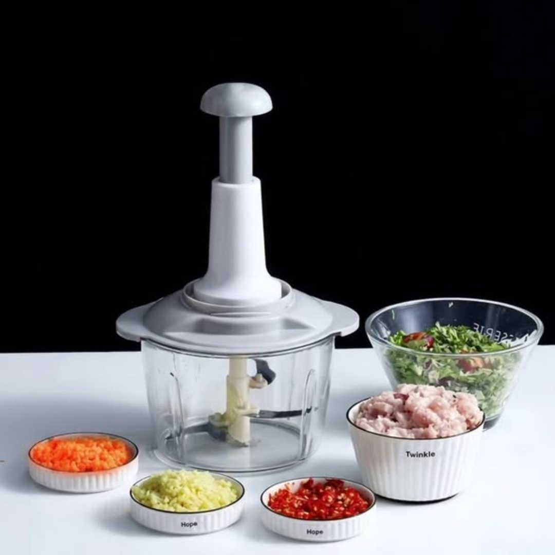 Manual Press Food Chopper and Food Processor