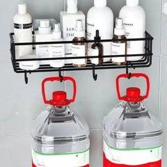Punch Free Bathroom Shelf Storage Rack Organizer