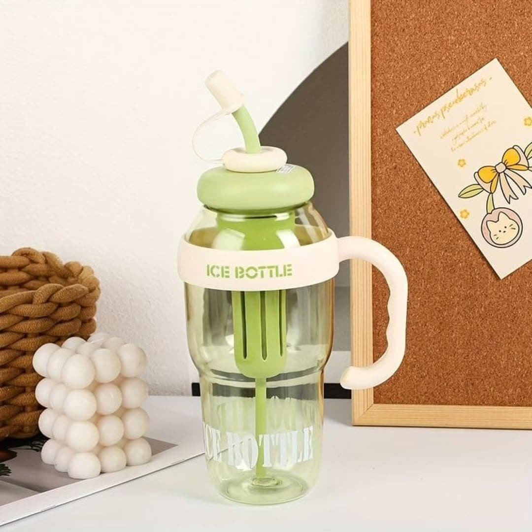 1200ml Cute Water Bottle with Straw