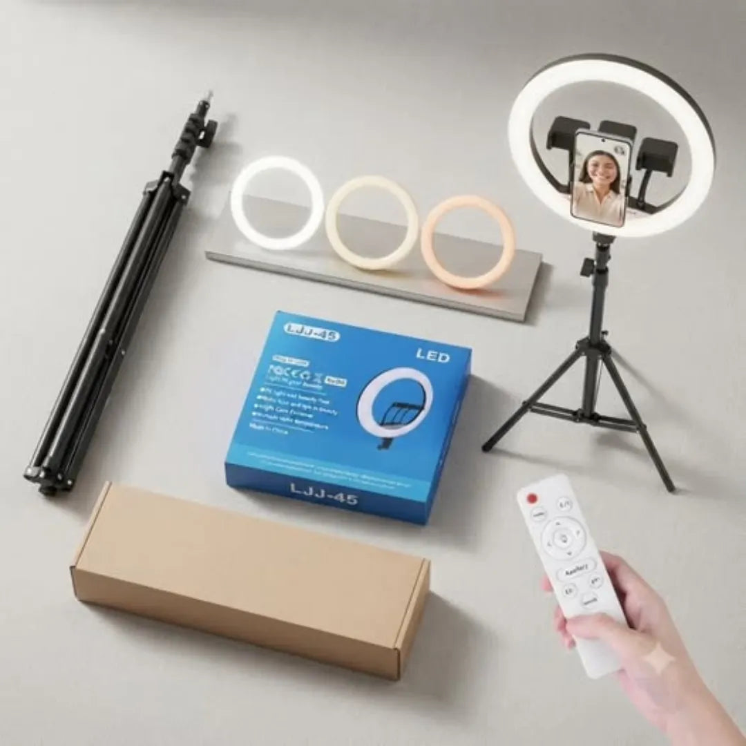 45cms 18Inches 3 Modes Ring light with stand and Remote Control