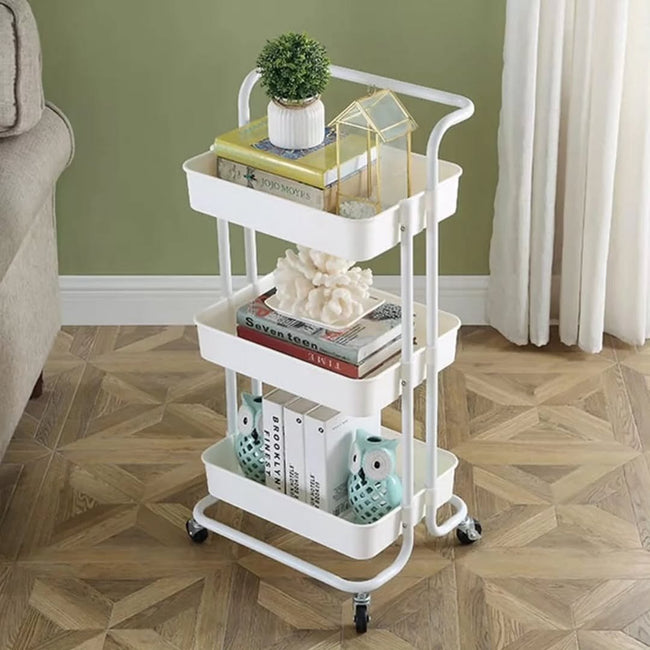 Multi Functional Movable Trolley Storage Rack