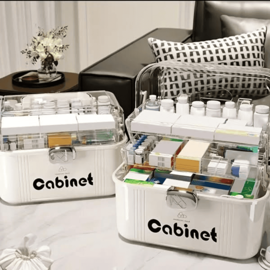 3-Layered Portable Medicine Storage Box