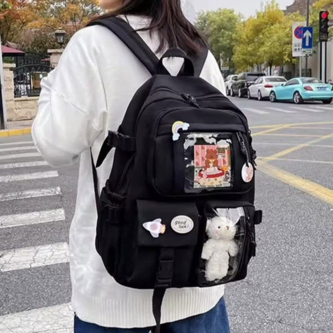 Casual style high capacity school bag
