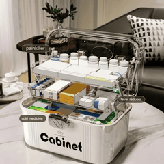 3-Layered Portable Medicine Storage Box