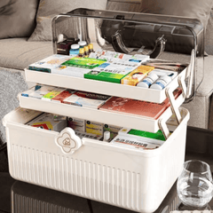 3-Layered Portable Medicine Storage Box