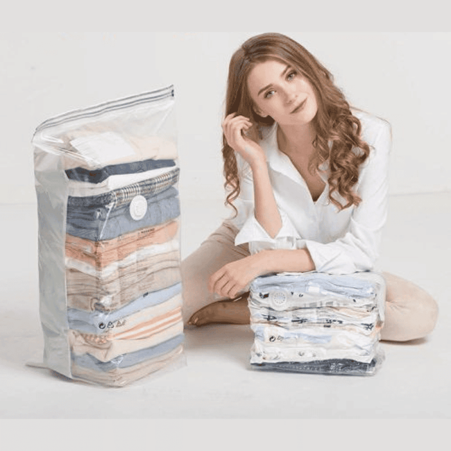 5pcs Set No Pump Needed Vacuum Storage Bags